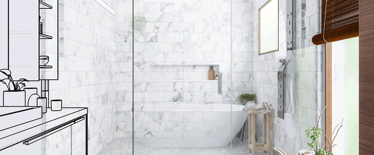 Conception et création de salle de bain